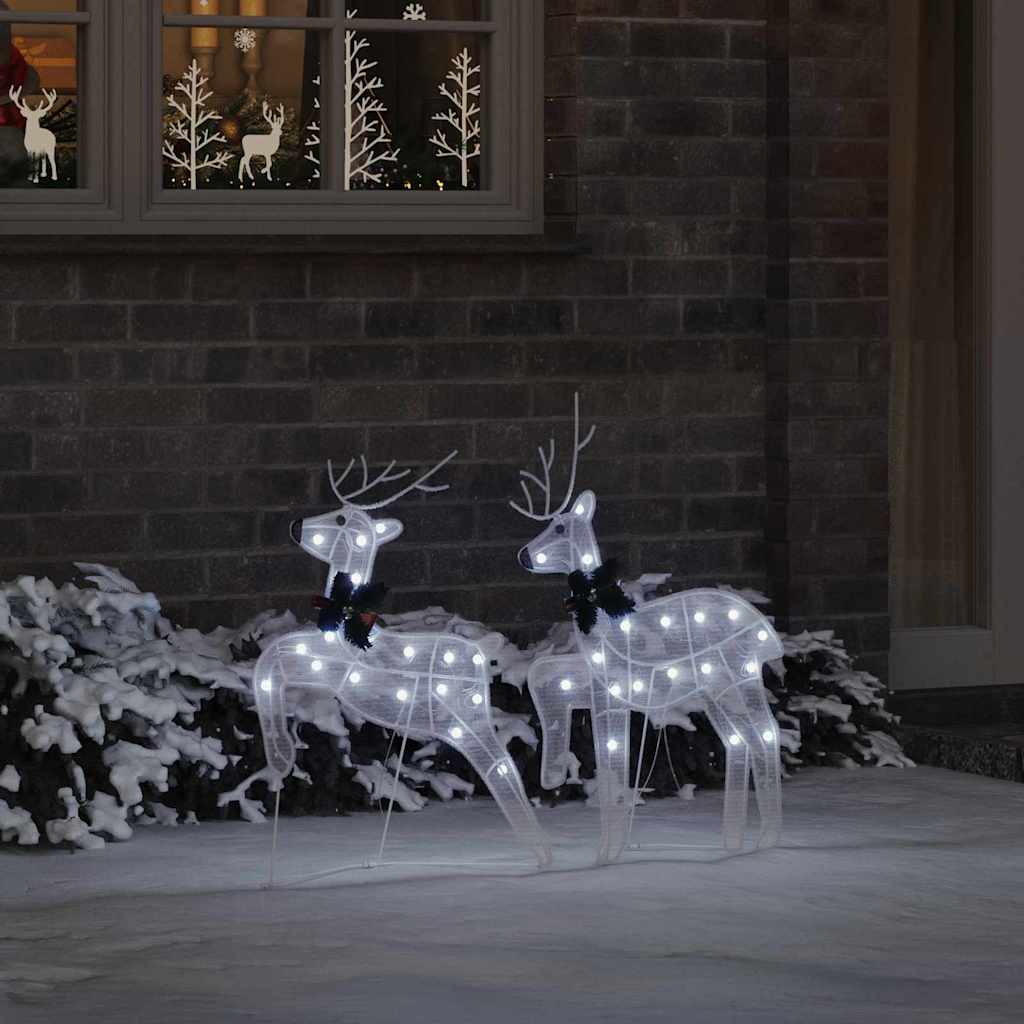 Renne LED 2 pcs Bianco Freddo Tessuto | homemem39