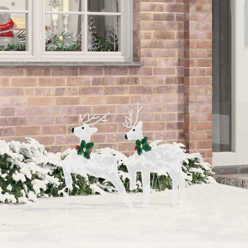 Renne LED 2 pcs Bianco Freddo Tessuto | homemem39