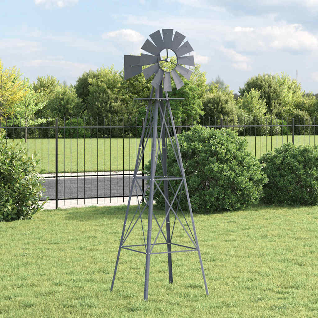 Mulino a vento Grigio 84 x 68 x 245 cm Ferro