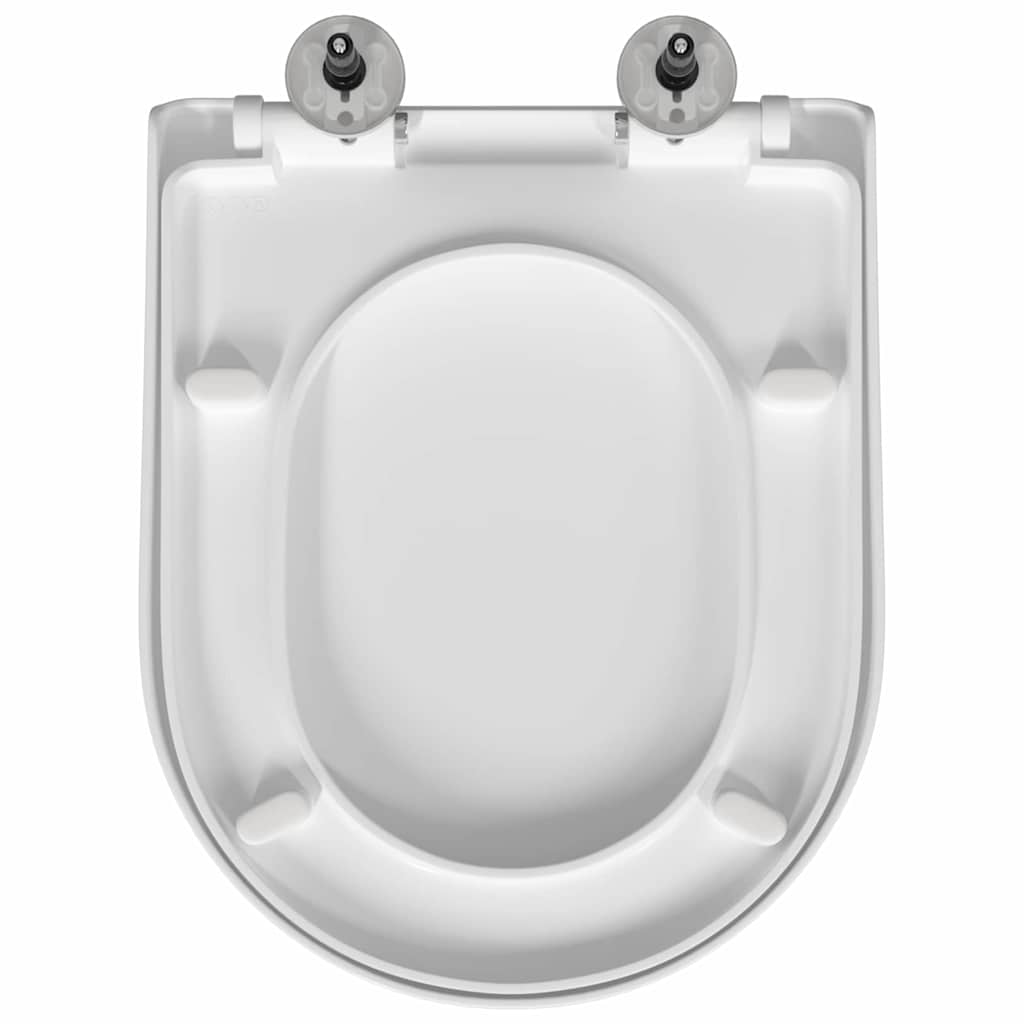 Sedile del WC Bianco 48 x 36.5 x 4.5 cm Polipropilene - homemem39