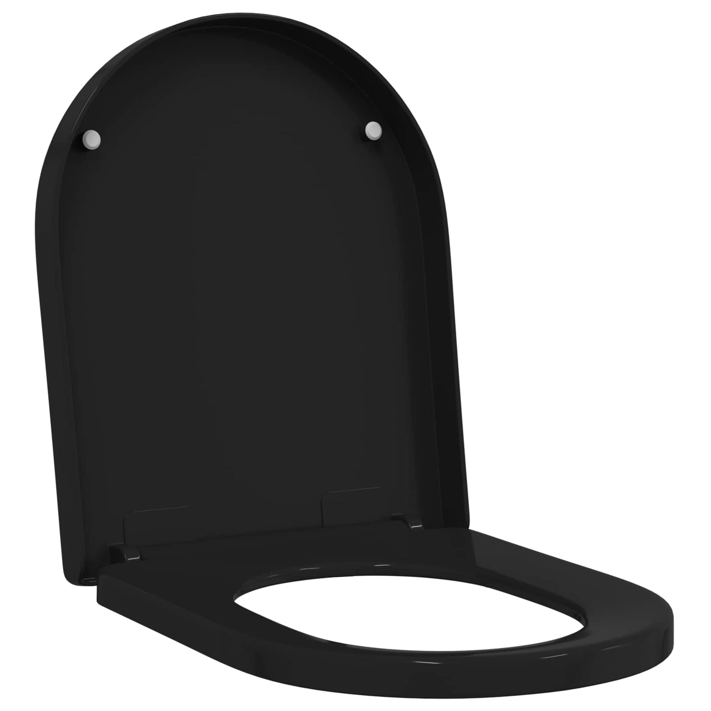 Sedile del WC Regolabile Nero 48 x 36,5 x 4,5 cm Polipropilene | homemem39