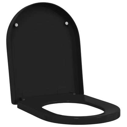 Sedile del WC Regolabile Nero 48 x 36,5 x 4,5 cm Polipropilene | homemem39