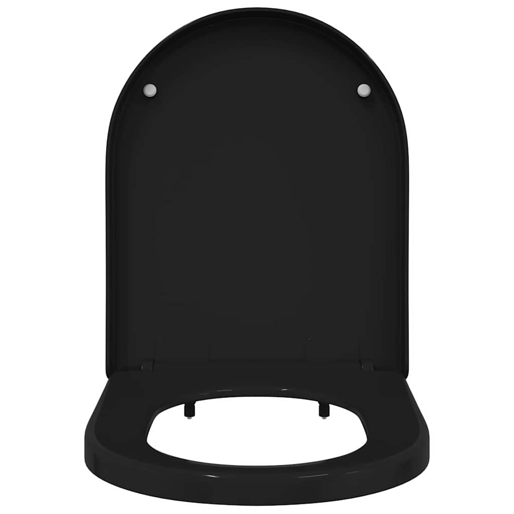 Sedile del WC Regolabile Nero 48 x 36,5 x 4,5 cm Polipropilene | homemem39