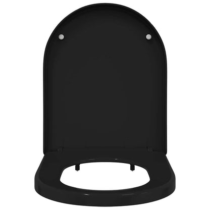 Sedile del WC Regolabile Nero 48 x 36,5 x 4,5 cm Polipropilene | homemem39