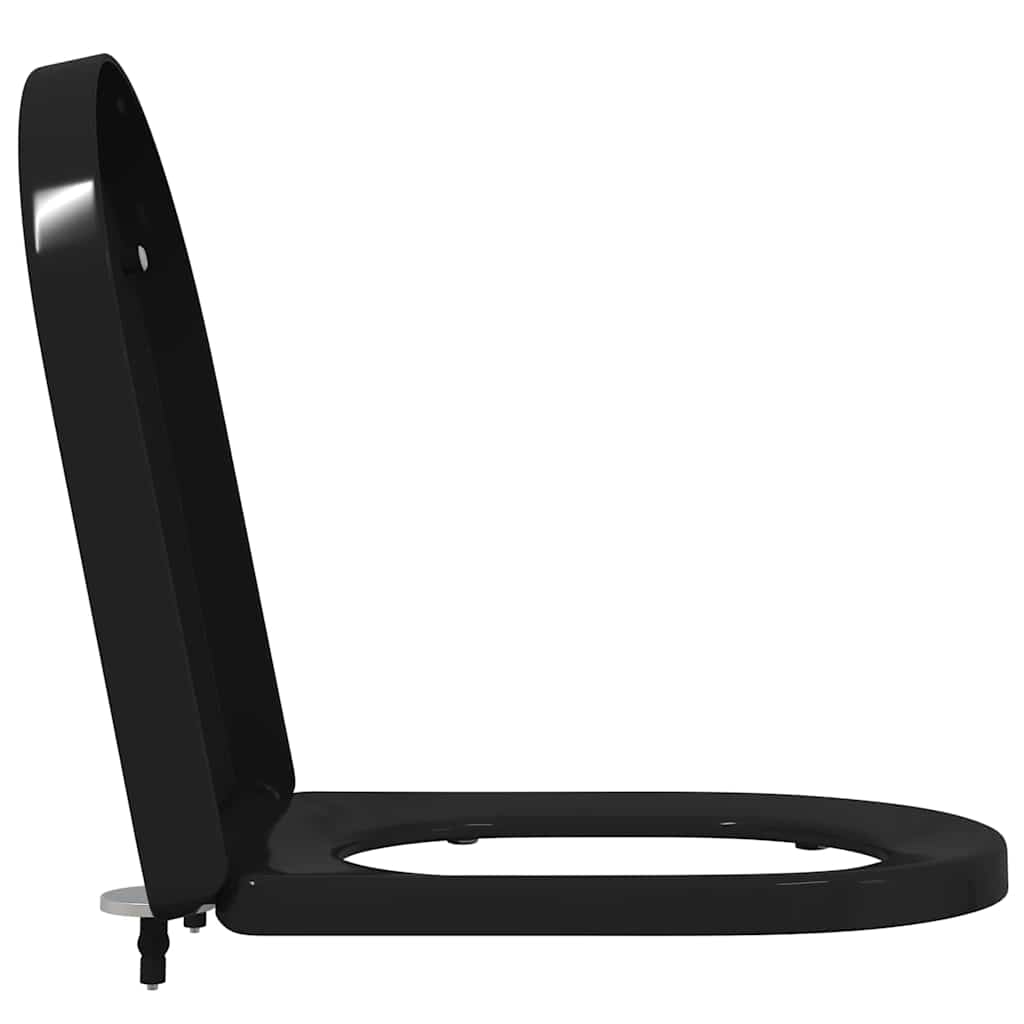 Sedile del WC Regolabile Nero 48 x 36,5 x 4,5 cm Polipropilene | homemem39