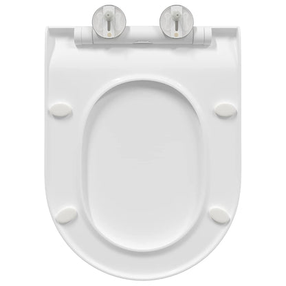 Sedile del WC Regolabile Bianco 50 x 36,5 x 5 cm Polipropilene | homemem39