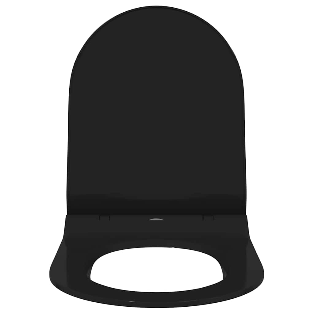 Sedile del WC Regolabile Nero 50 x 36,5 x 5 cm Polipropilene | homemem39