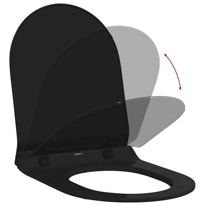 WC adatto per Sedile Nero 50 x 36 x 5 cm Polipropilene - homemem39