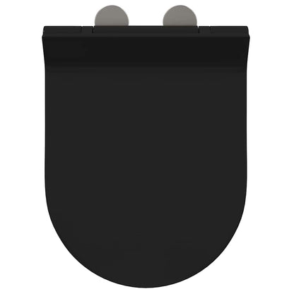 Sedile del WC Regolabile Nero 50 x 36,5 x 5 cm Polipropilene | homemem39