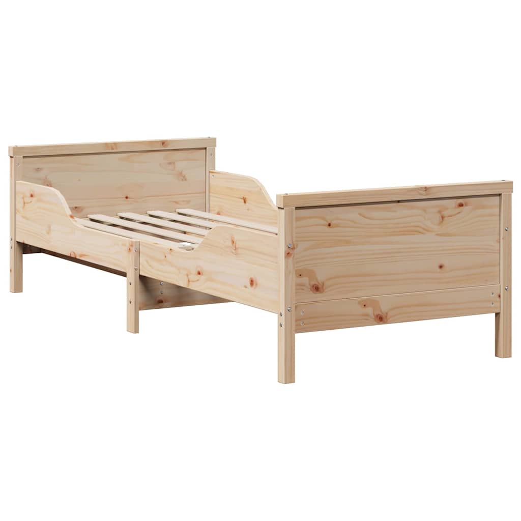 Struttura letto con materasso estensibile Marrone 80 x 200 cm | homemem39