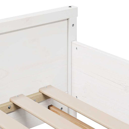 Struttura letto con materasso estensibile Bianco 80 x 200 cm | homemem39