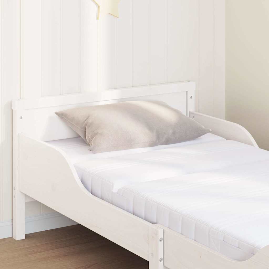 Struttura letto con materasso estensibile Bianco 80 x 200 cm | homemem39