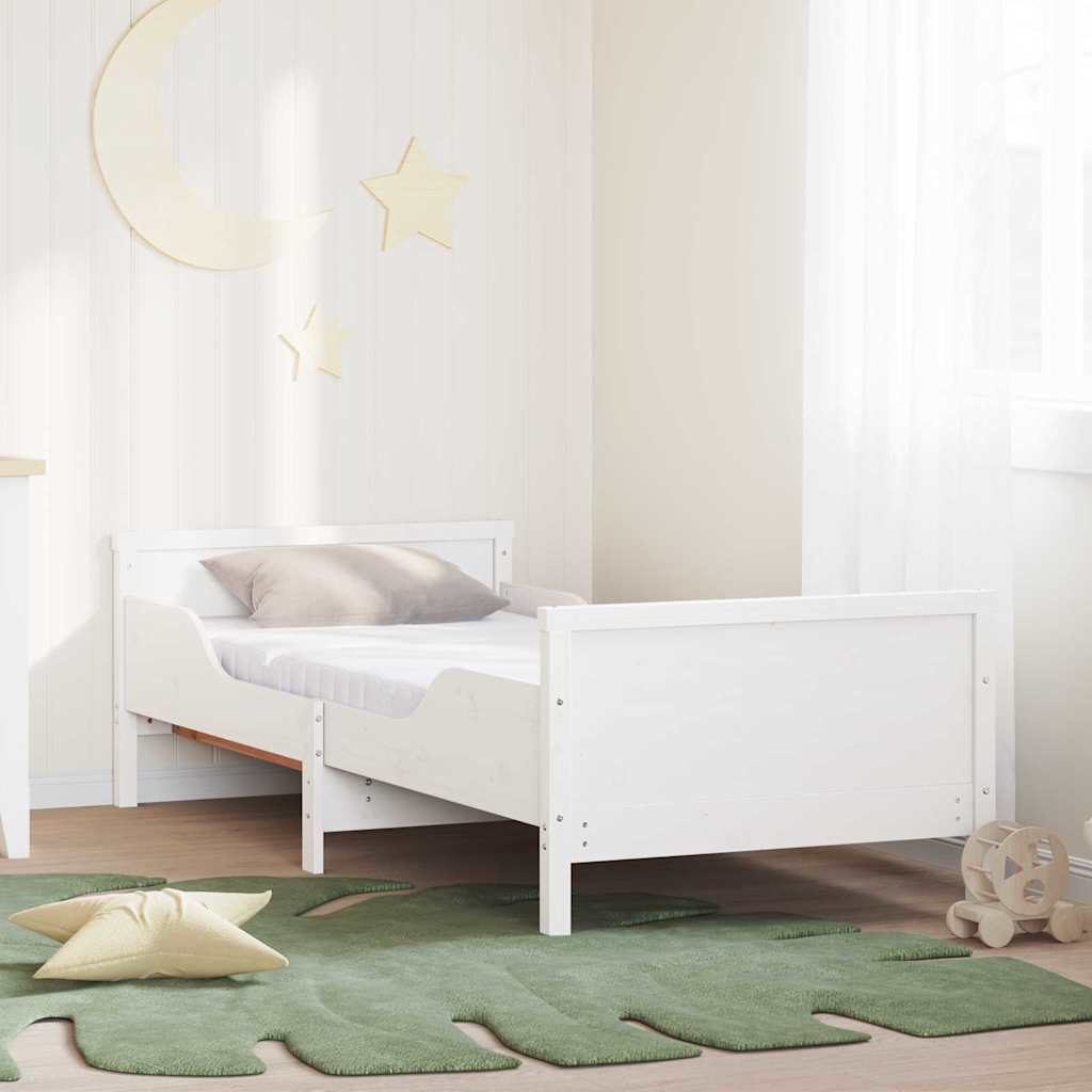Struttura letto con materasso estensibile Bianco 80 x 200 cm | homemem39