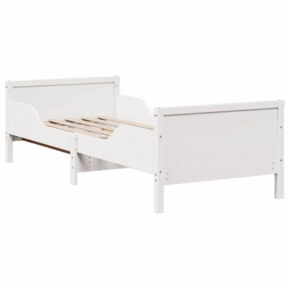 Struttura letto con materasso estensibile Bianco 80 x 200 cm | homemem39
