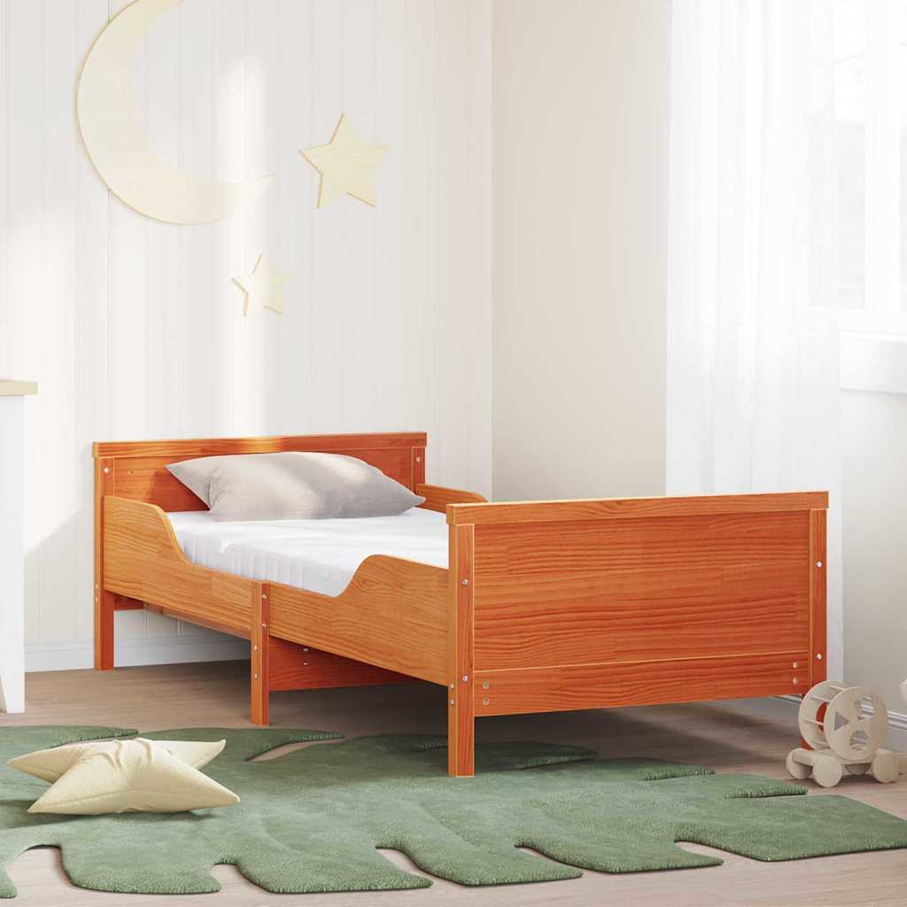 Struttura letto con materasso estensibile Marrone 80 x 200 cm | homemem39