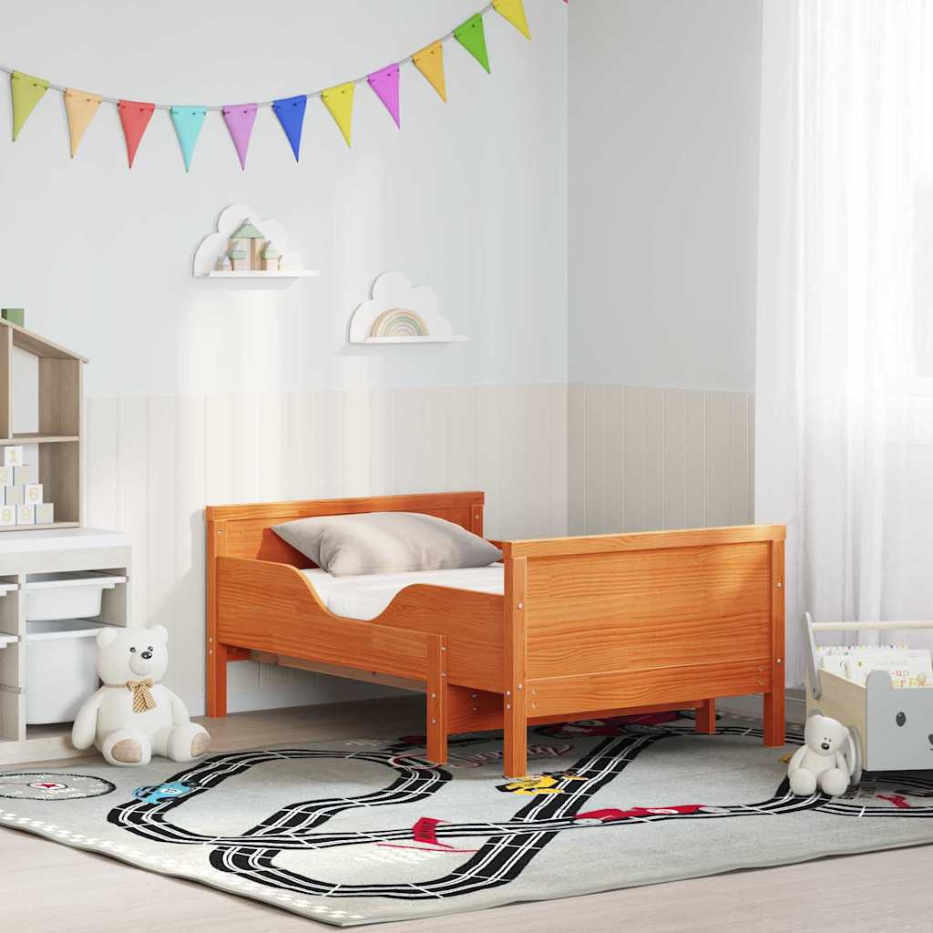 Struttura letto con materasso estensibile Marrone 80 x 200 cm | homemem39