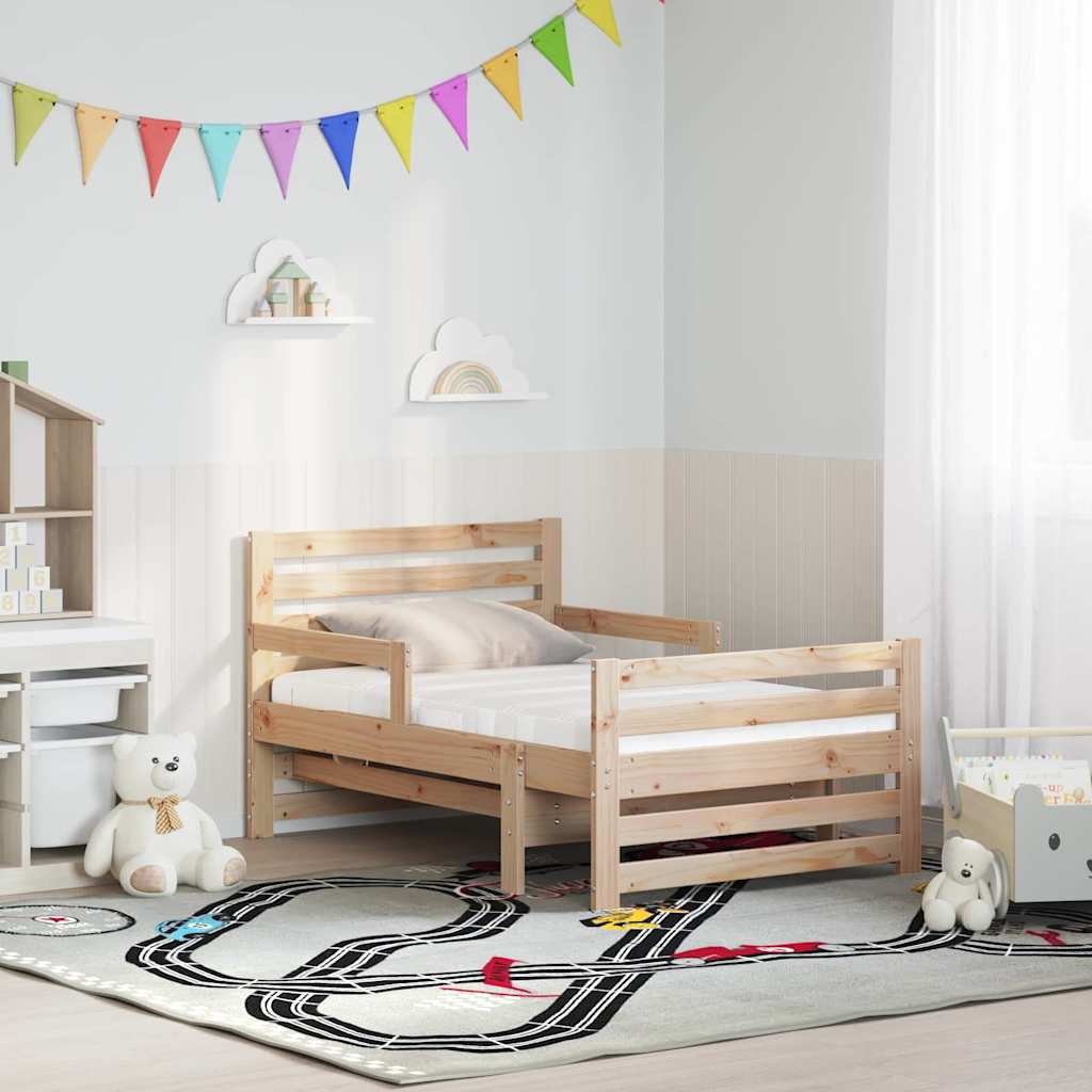 Struttura letta con materasso estensibile Marrone 80 x 200 cm | homemem39