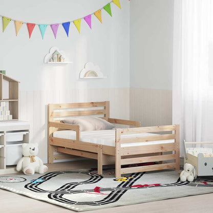 Struttura letta con materasso estensibile Marrone 80 x 200 cm | homemem39