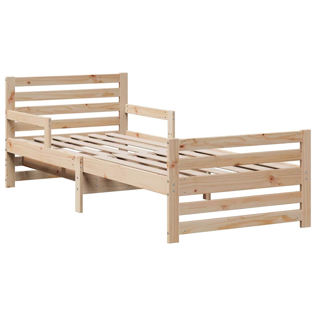 Struttura letta con materasso estensibile Marrone 80 x 200 cm | homemem39