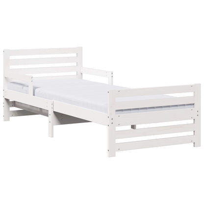 Struttura del letto Bianco 80 x 200 cm Pino massello