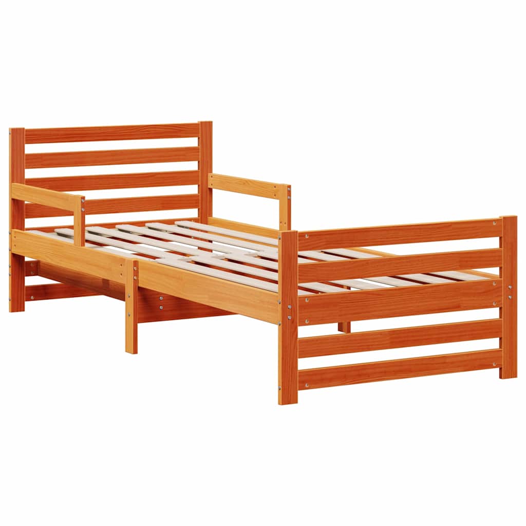Struttura letta con materasso estensibile Marrone 80 x 200 cm | homemem39