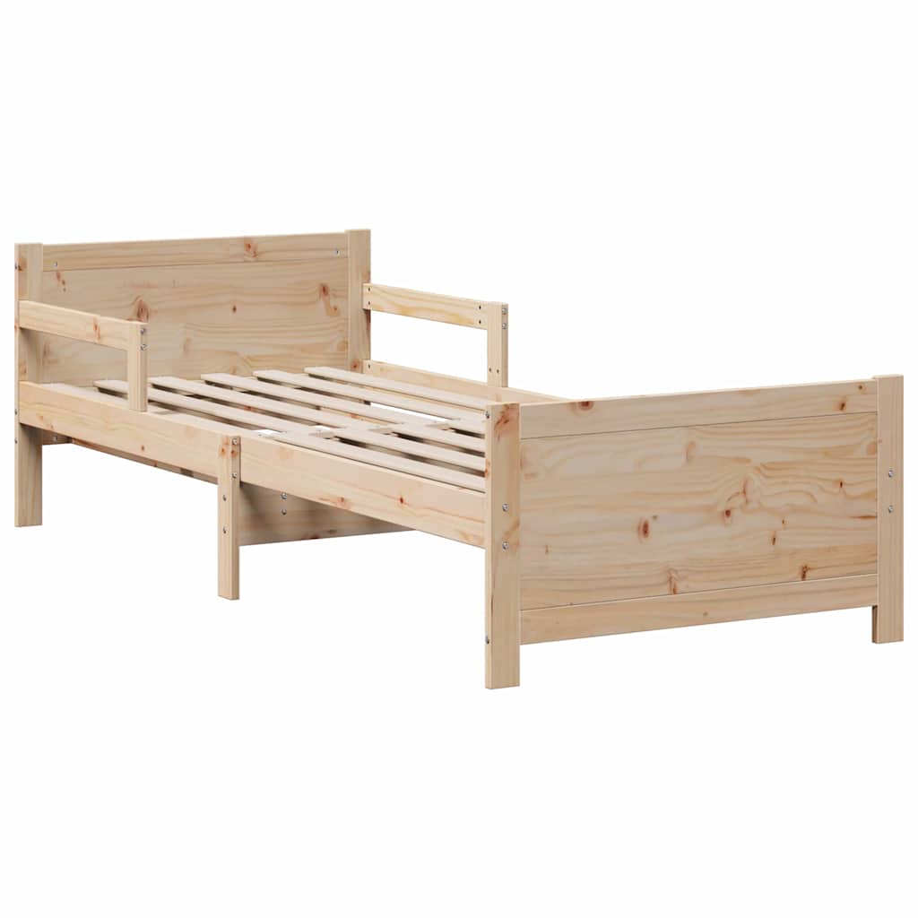 Struttura letta con materasso estensibile Marrone 80 x 200 cm | homemem39