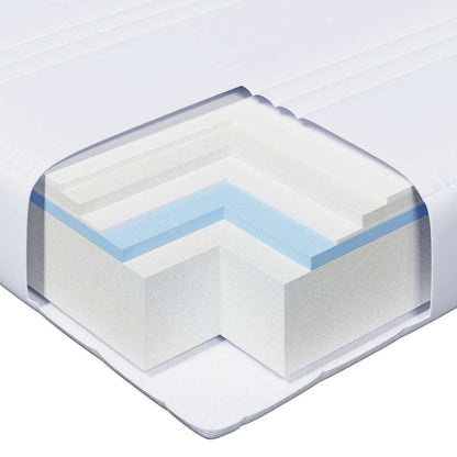 Struttura letta con materasso estensibile Bianco 80 x 200 cm | homemem39