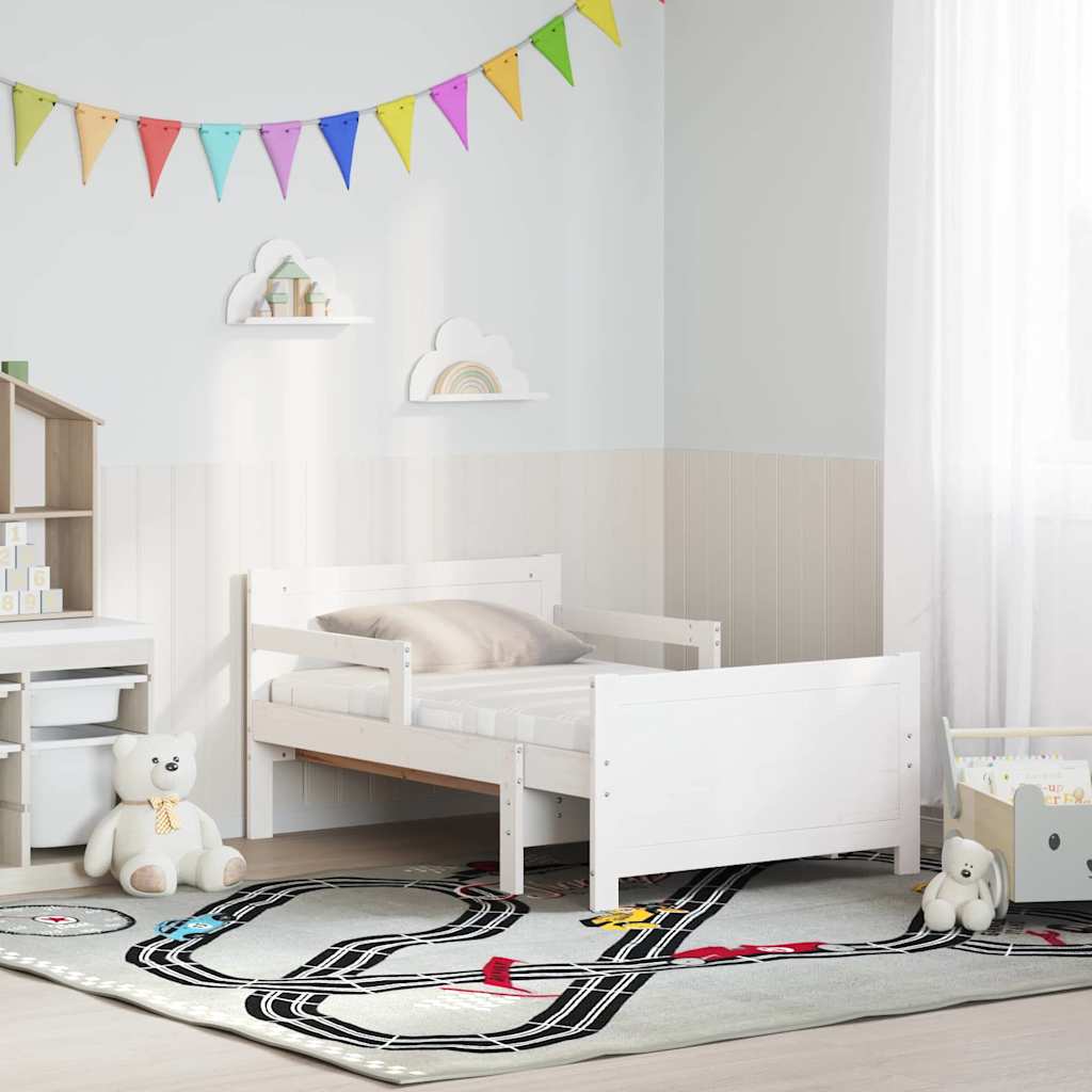 Struttura letta con materasso estensibile Bianco 80 x 200 cm | homemem39