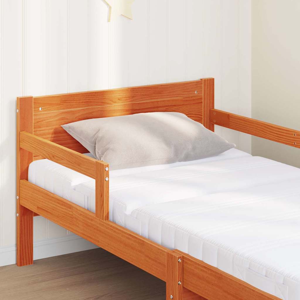 Struttura letta con materasso estensibile Marrone 80 x 200 cm | homemem39