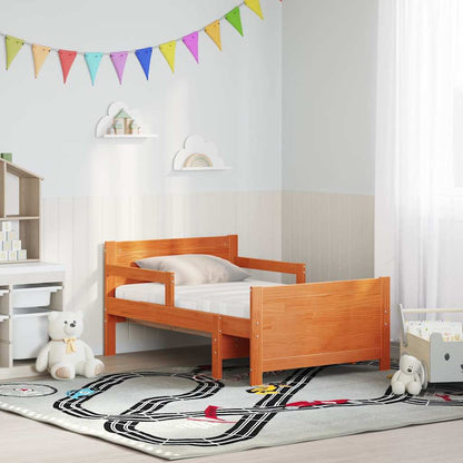 Struttura letta con materasso estensibile Marrone 80 x 200 cm | homemem39