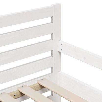 Struttura letto con materasso allungabile Bianco 80 x 200 cm | homemem39