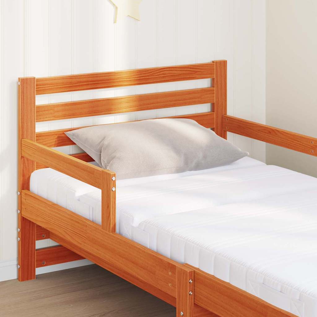Struttura letto con materasso allungabile Marrone 80 x 200 cm | homemem39