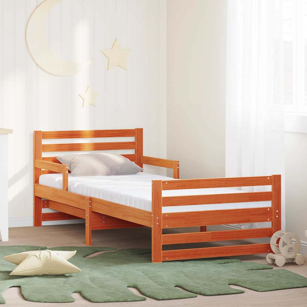 Struttura letto con materasso allungabile Marrone 80 x 200 cm | homemem39