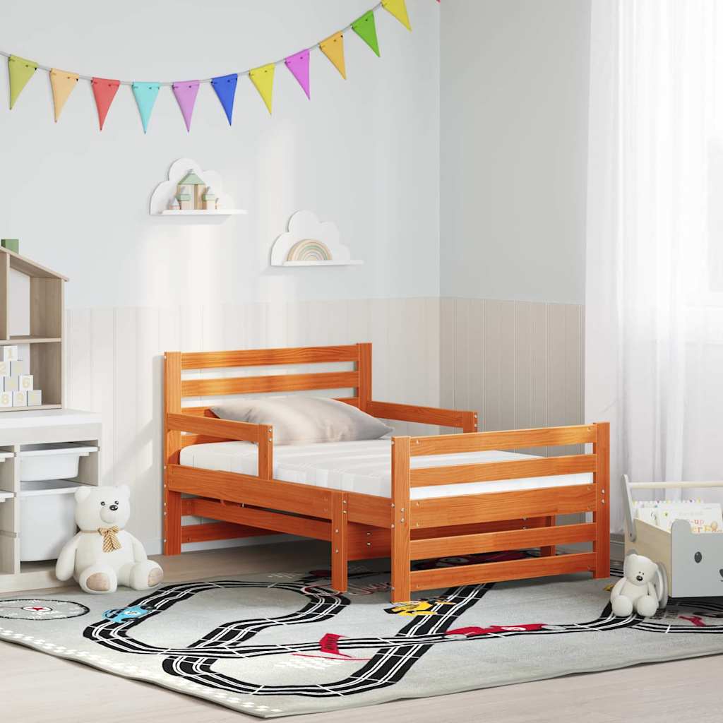 Struttura letto con materasso allungabile Marrone 80 x 200 cm | homemem39