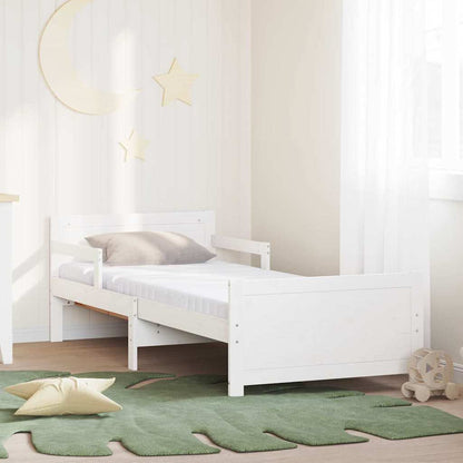 Struttura letto con materasso estensibile Bianco 80 x 200 cm | homemem39