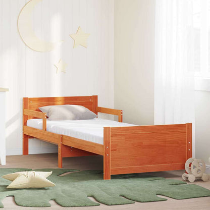 Struttura letto con materasso estensibile Marrone 80 x 200 cm | homemem39