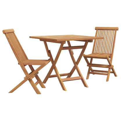 Set da Pranzo per Giardino 3 pcs Marrone