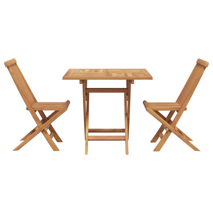 Set da Pranzo per Giardino 3 pcs Marrone