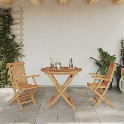 Set da Pranzo per Giardino 3 pcs Marrone Legno massello di teak - homemem39
