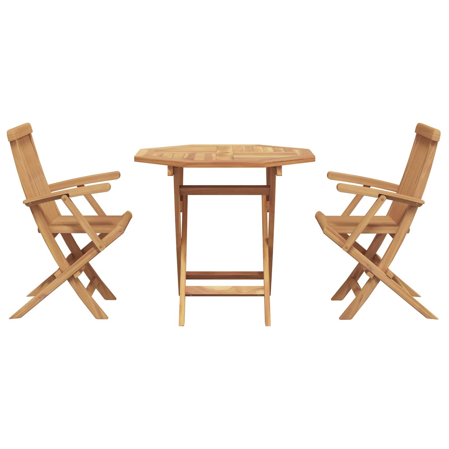 Set da Pranzo per Giardino 3 pcs Marrone | homemem39