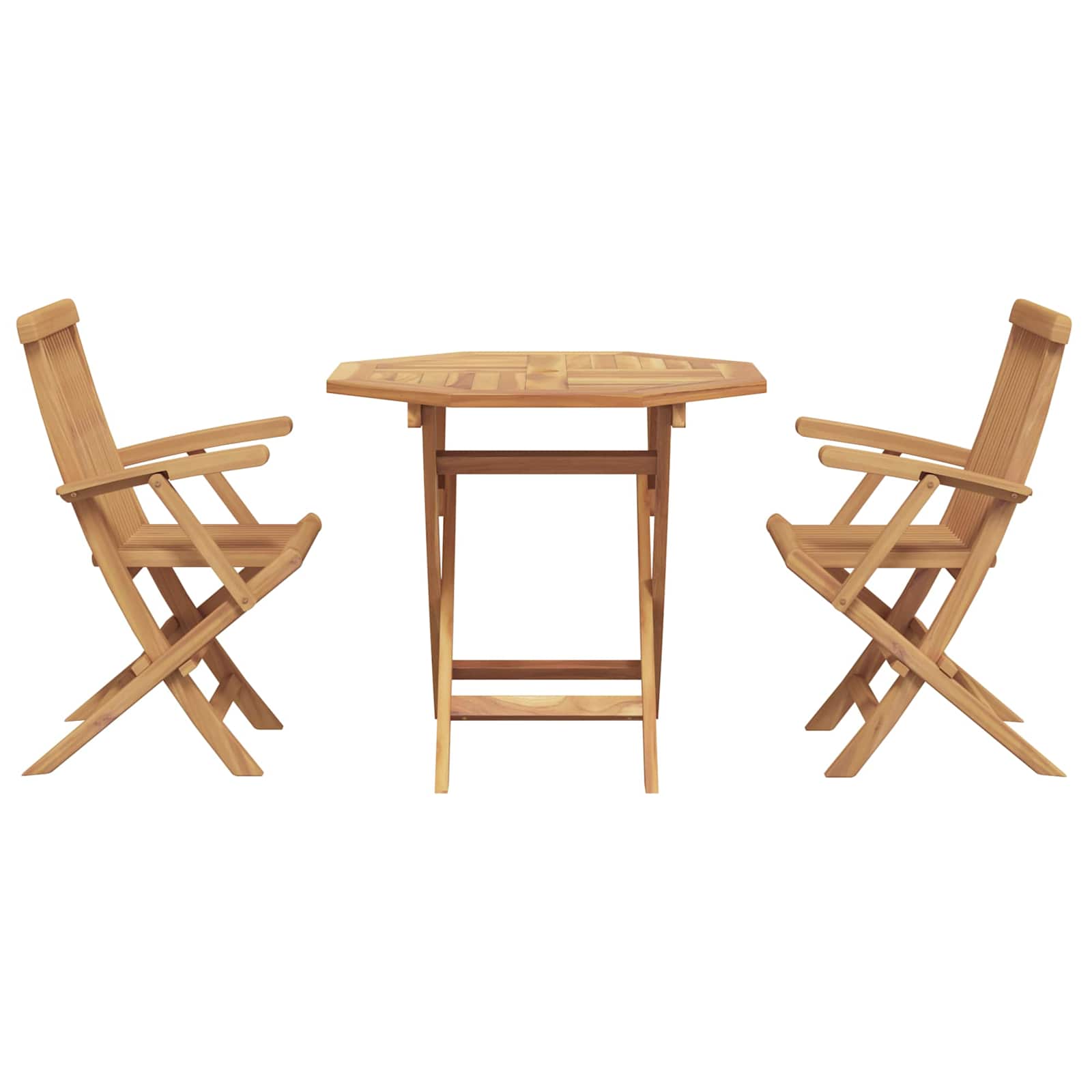 Set da Pranzo per Giardino 3 pcs Marrone | homemem39