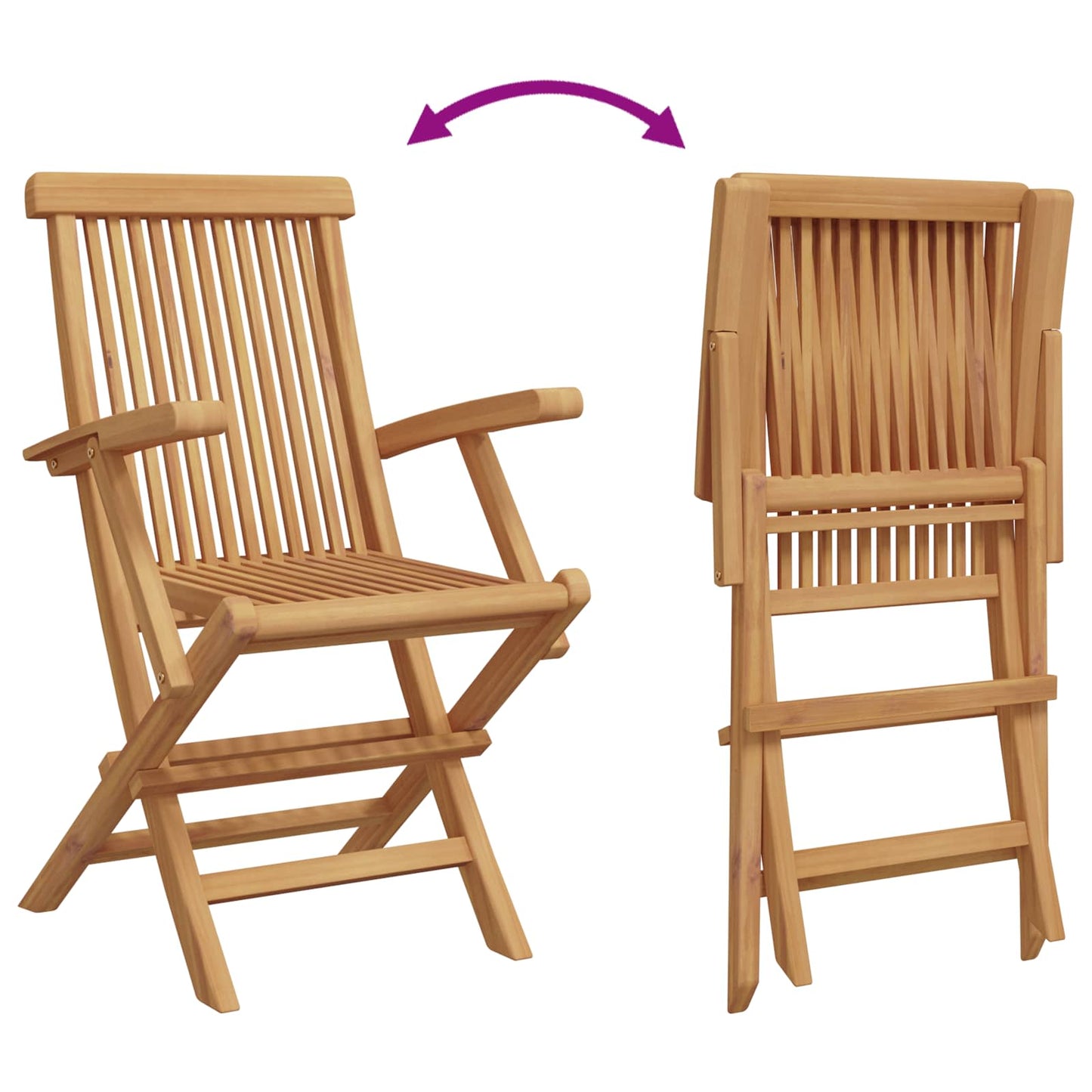 Set da Pranzo per Giardino 3 pcs Marrone