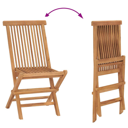 Set da Pranzo per Giardino Marrone Legno Teak Massello | homemem39