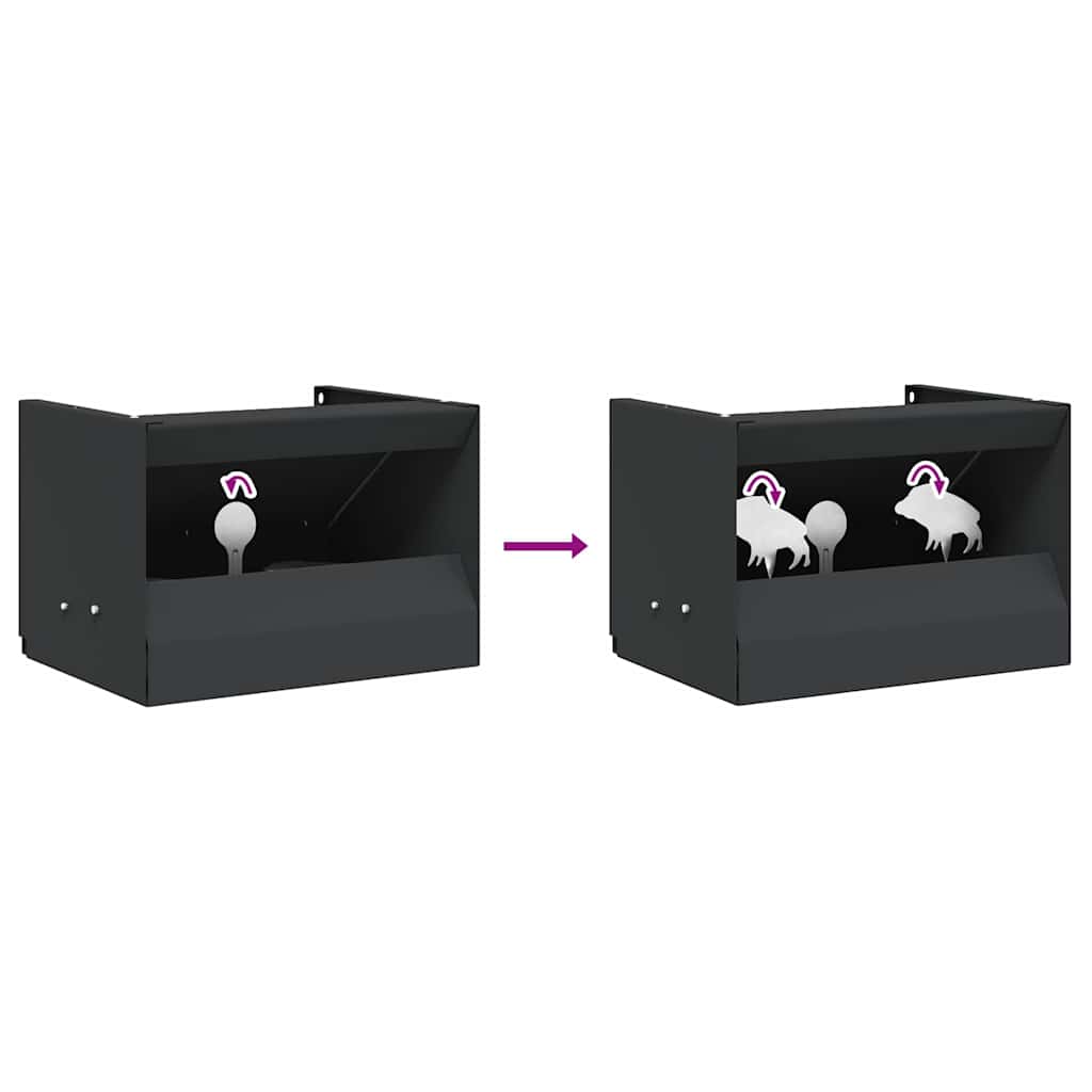 Scatola per trappole per proiettili Nero 29 x 22 x 20 cm | homemem39