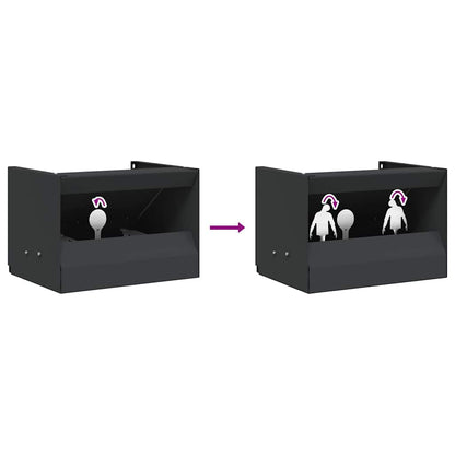 Scatola per trappole per proiettili Nero 29 x 22 x 20 cm | homemem39