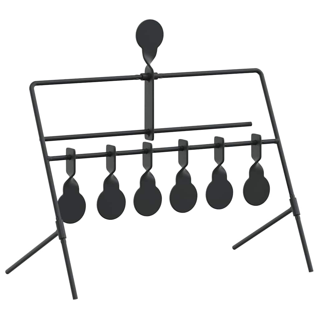 Bersaglio che si ripristina Nero 38 x 20 x 33.5 cm Acciaio | homemem39
