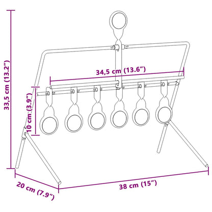 Bersaglio che si ripristina Nero 38 x 20 x 33.5 cm Acciaio | homemem39