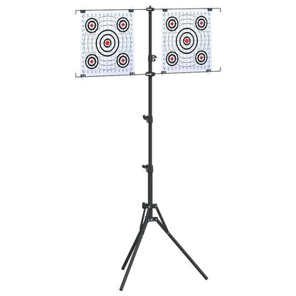 Supporto per bersaglio Nero e Bianco 82,5 x 51 x 150 cm Metallo | homemem39