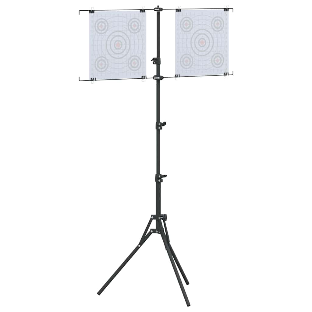 Supporto per bersaglio Nero e Bianco 82,5 x 51 x 150 cm Metallo | homemem39