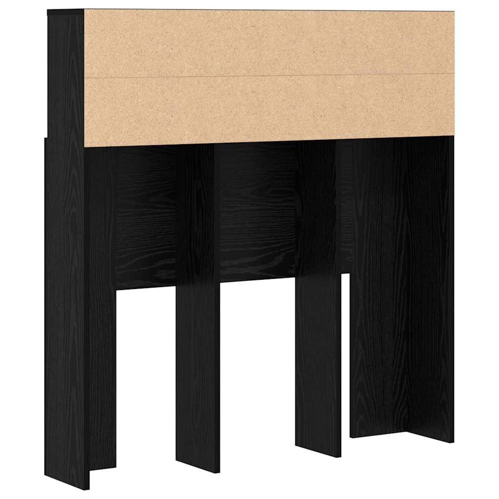 Testata del letto con testiera Rovere Nero 100 x 19 x 103,5 cm